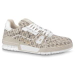 Giày Louis Vuitton Lv Trainer #54 Monogram Sọc Beige