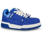Giày Louis Vuitton Trainer Maxi Canvas Blue Best Quality