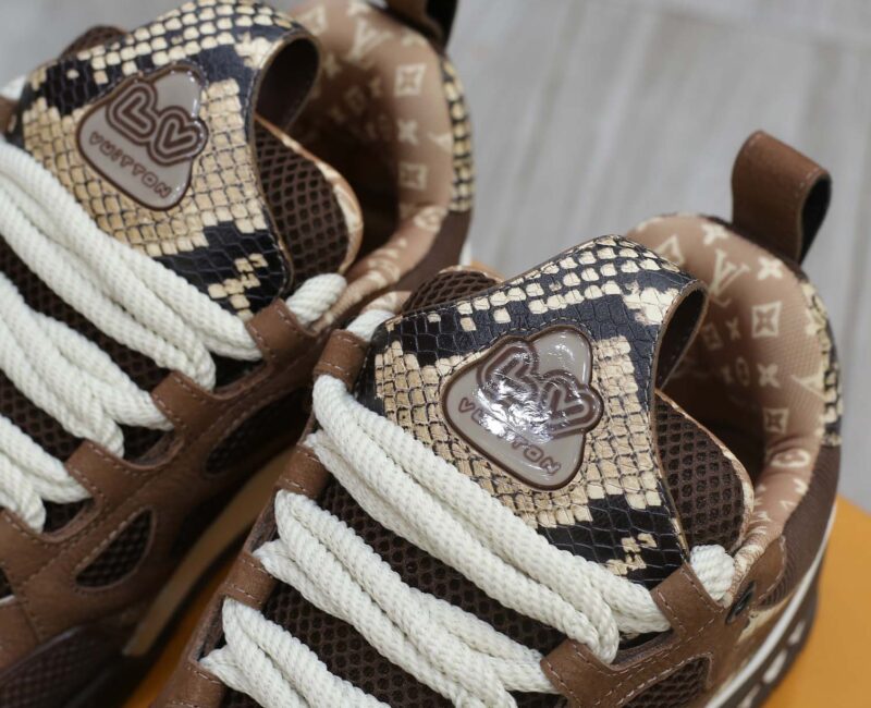 Louis Vuitton Skate Sneaker Brown Snakeskin Best Quality