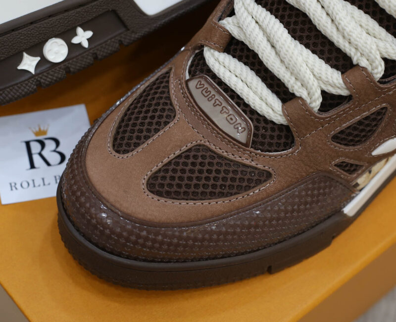Louis Vuitton Skate Sneaker Brown Snakeskin Best Quality