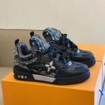 Louis Vuitton Skate Trainer Black Swarovski Monogran Best Quality