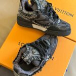 Louis Vuitton Skate Trainer Black Swarovski Monogran Best Quality