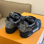 Louis Vuitton Skate Trainer Black Swarovski Monogran Best Quality