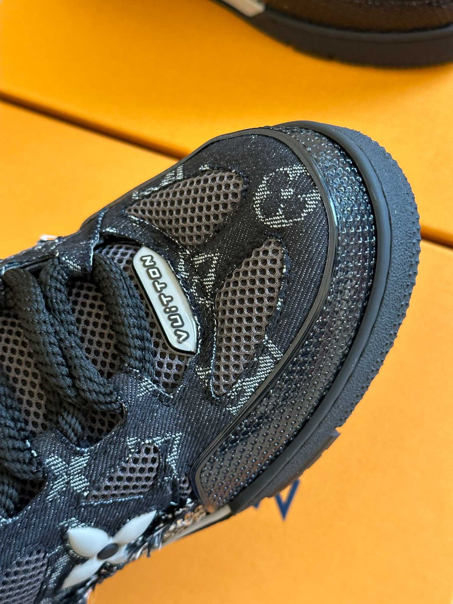 Louis Vuitton Skate Trainer Black Swarovski Monogran Best Quality
