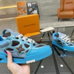 Louis Vuitton Skate Trainer Blue Brown Best Quality