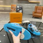 Louis Vuitton Skate Trainer Blue Brown Best Quality