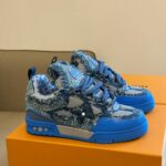 Louis Vuitton Skate Trainer Blue Swarovski Monogram Best Quality