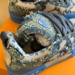 Louis Vuitton Skate Trainer Blue Swarovski Monogram Best Quality