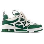 Louis Vuitton Skate Trainer Green Flowers Monogram