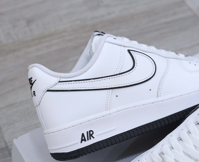 Nike Air Force 1 ’07 Low ‘White Black Outline Swoosh’