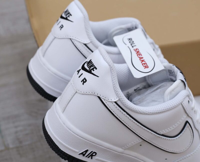 Nike Air Force 1 ’07 Low ‘White Black Outline Swoosh’