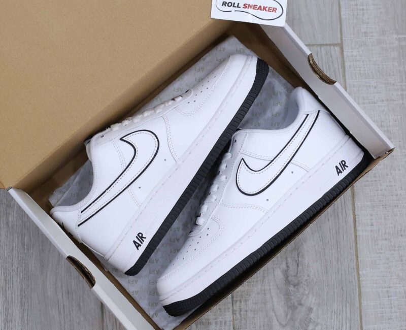 Nike Air Force 1 ’07 Low ‘White Black Outline Swoosh’
