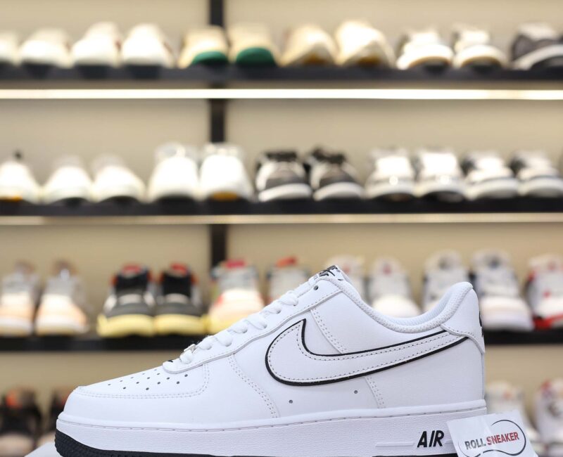 Nike Air Force 1 ’07 Low ‘White Black Outline Swoosh’
