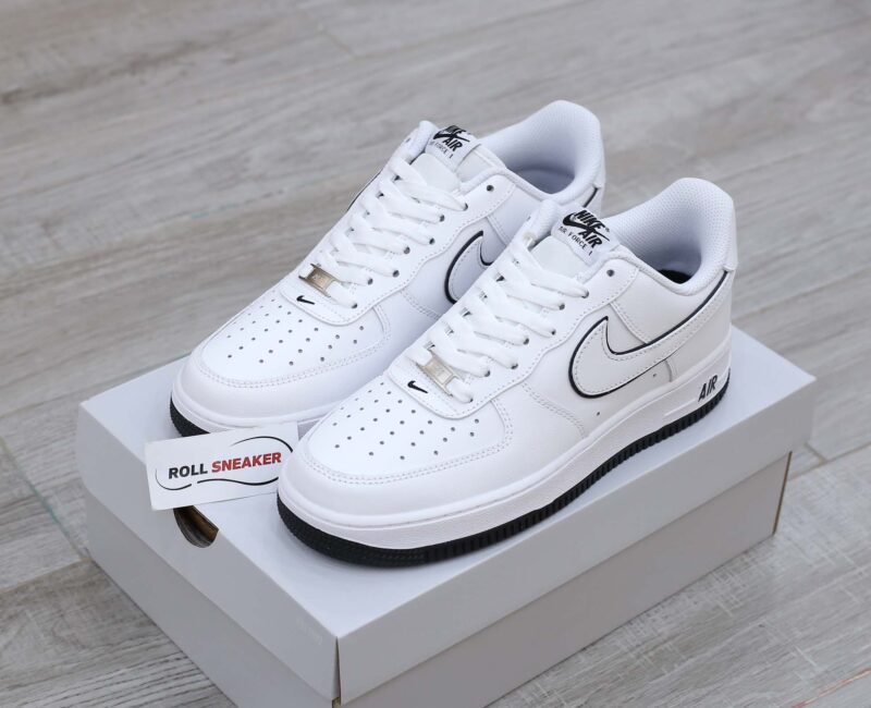 Nike Air Force 1 ’07 Low ‘White Black Outline Swoosh’
