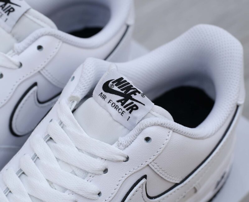 Nike Air Force 1 ’07 Low ‘White Black Outline Swoosh’
