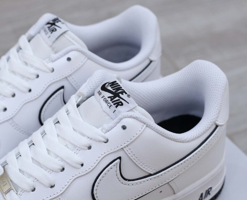 Nike Air Force 1 ’07 Low ‘White Black Outline Swoosh’