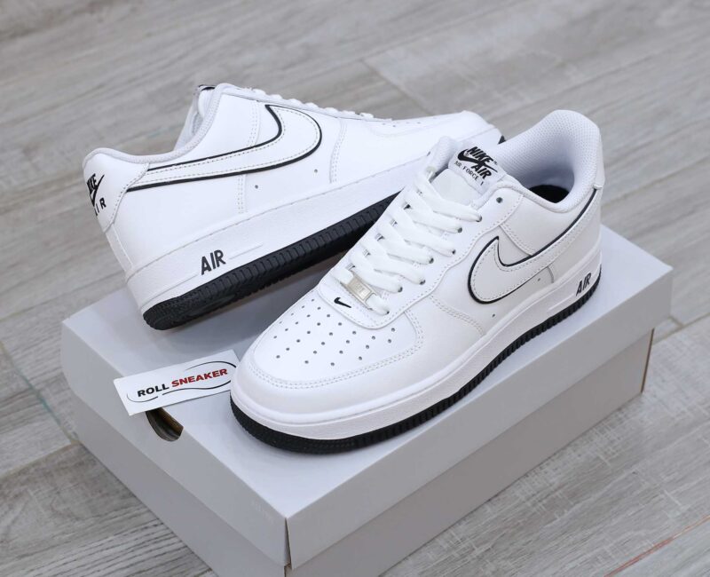 Nike Air Force 1 ’07 Low ‘White Black Outline Swoosh’