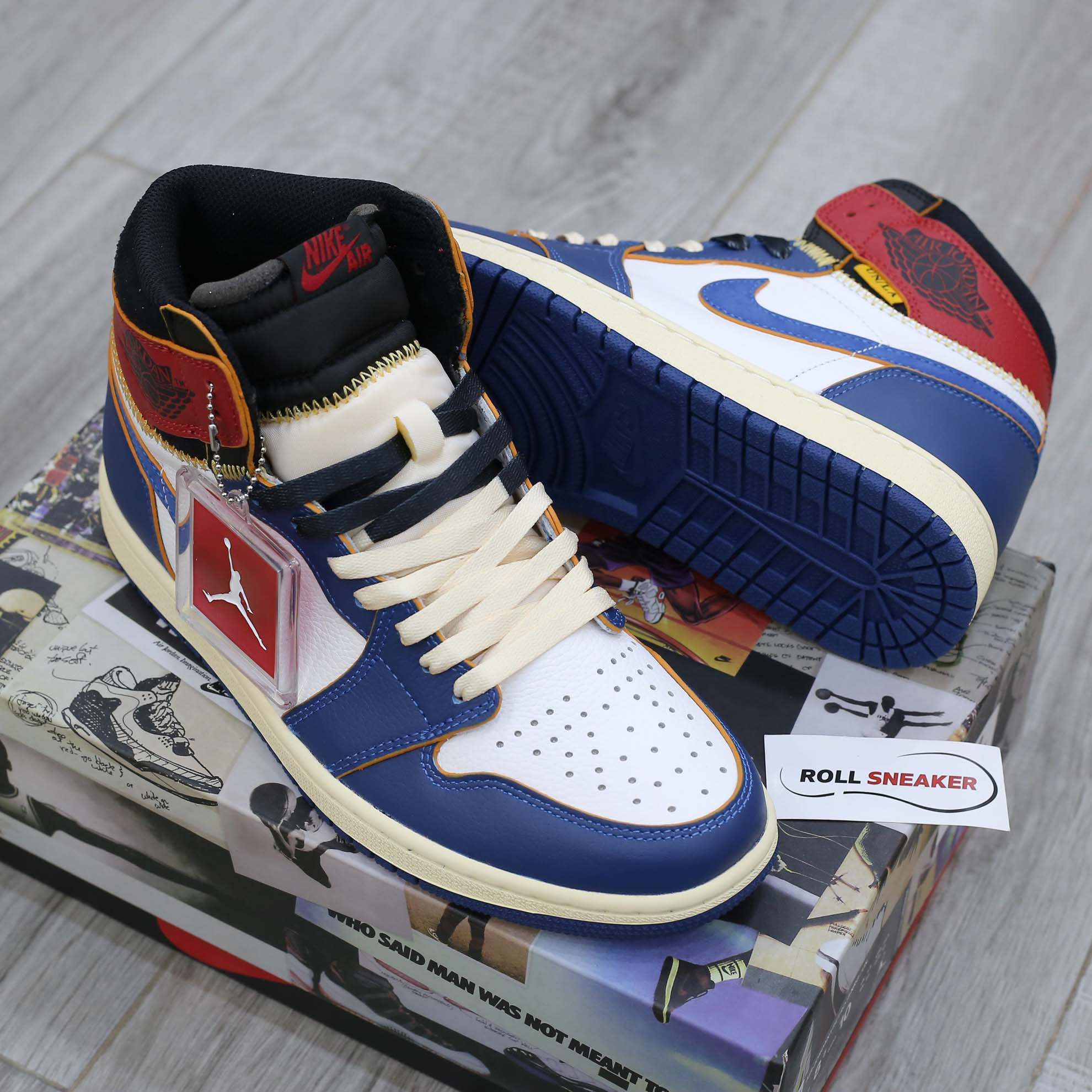 Nike Air Jordan 1 Retro High Union Los Angeles Blue Toe