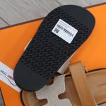 Dép Hermes Chypre Prunoir Natural Canvas Best Quality