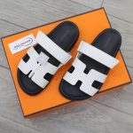 Dép Hermes Chypre Sandal Blanc Smooth Calfskin Leather Best Quality