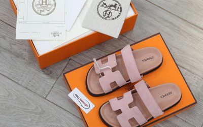 Dép Hermes Chypre Sandal Light Pink Suede Best Quality