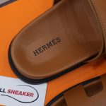 Dép Hermes Chypre Sandal Natural Smooth Calfskin Leather Best Quality