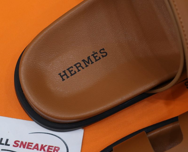Dép Hermes Chypre Sandal Natural Smooth Calfskin Leather Best Quality