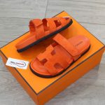 Dép Hermes Chypre Sandal Orange Suede