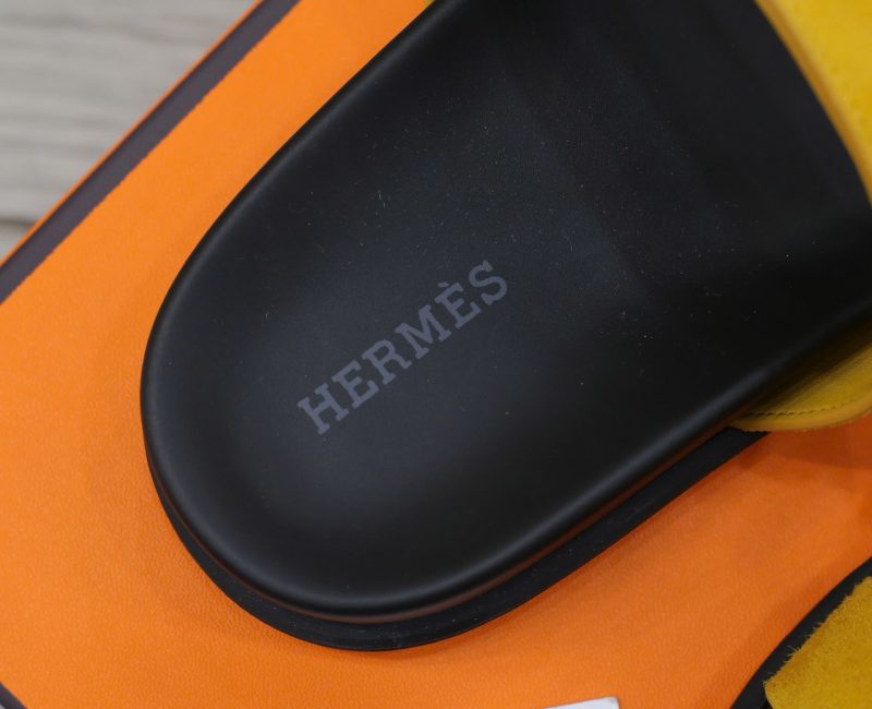 Dép Hermes Chypre Sandal Yellow Suede