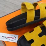 Dép Hermes Chypre Sandal Yellow Suede