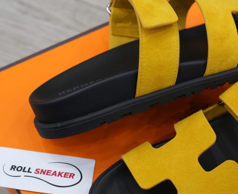 Dép Hermes Chypre Sandal Yellow Suede