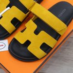 Dép Hermes Chypre Sandal Yellow Suede