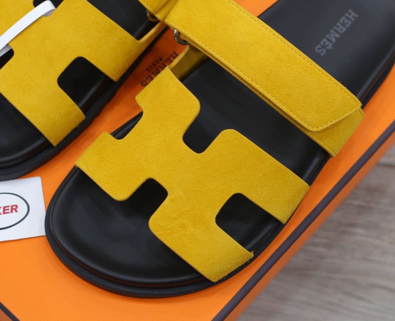 Dép Hermes Chypre Sandal Yellow Suede