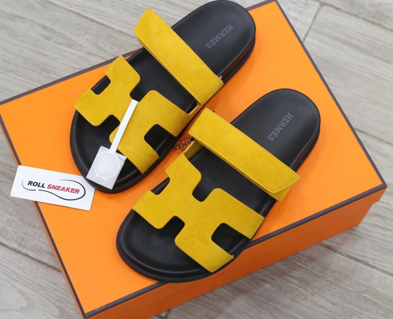 Dép Hermes Chypre Sandal Yellow Suede