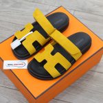 Dép Hermes Chypre Sandal Yellow Suede