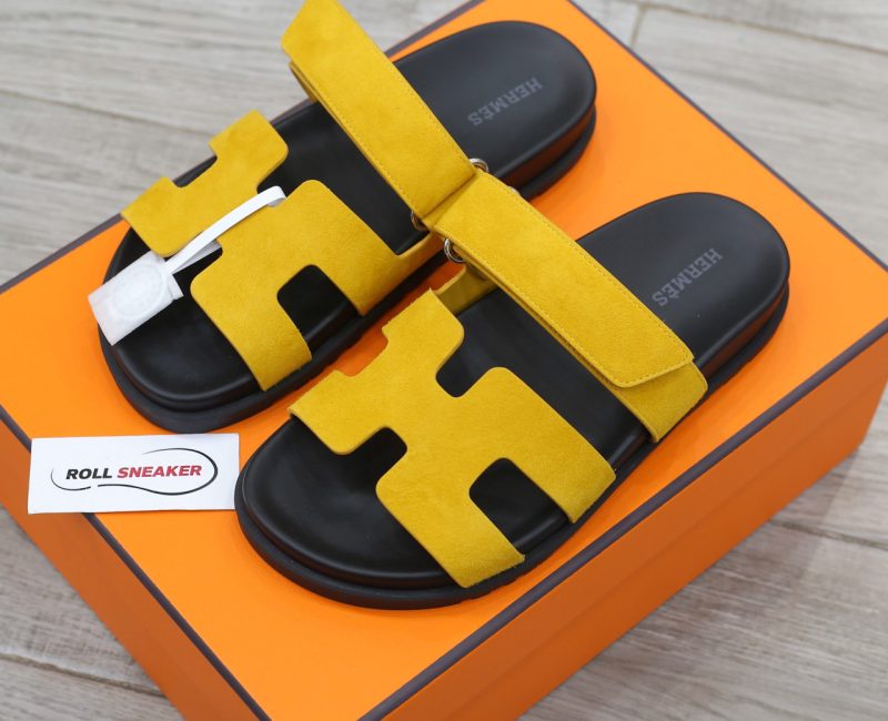 Dép Hermes Chypre Sandal Yellow Suede
