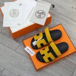 Dép Hermes Chypre Sandal Yellow Suede