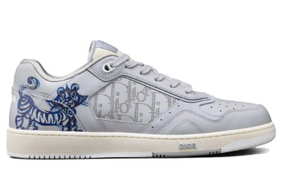 Giày Dior B27 Low Kenny Scharf Blue Tiger Print Like Auth