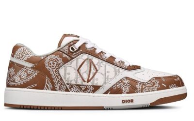 Giày Dior B27 Low Coffee White CD Paisley White Dior Oblique Like Auth