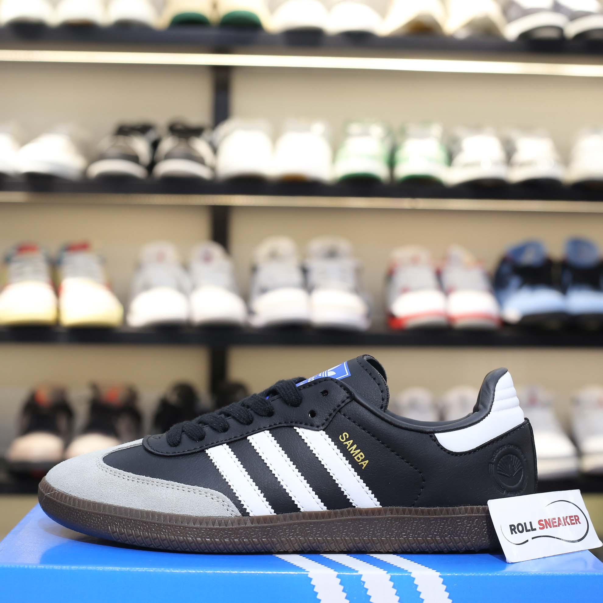 Giày Adidas Samba Vegan Black Gum