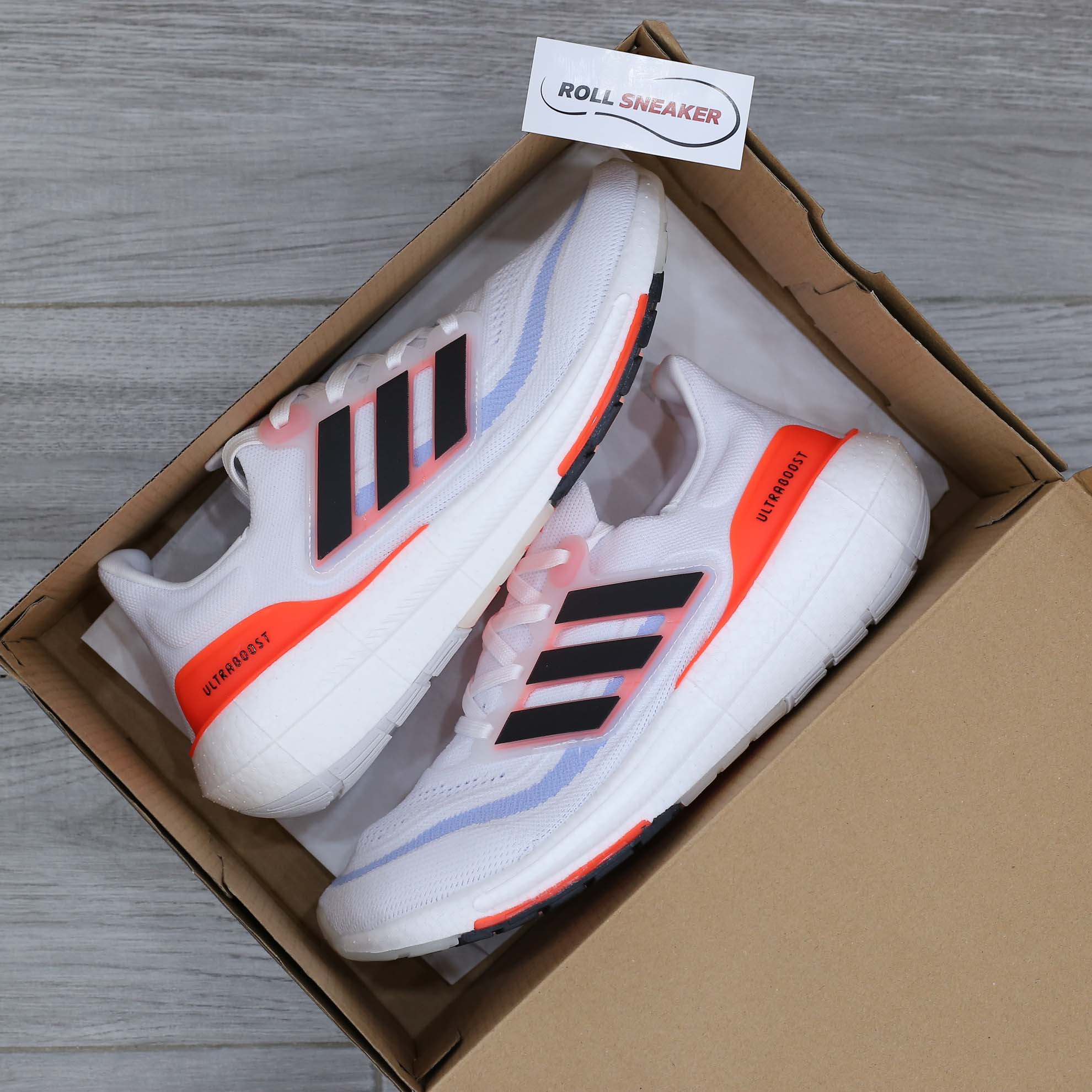 Giày Adidas Wmns UltraBoost 23 Light 'White Solar Red' Like Auth
