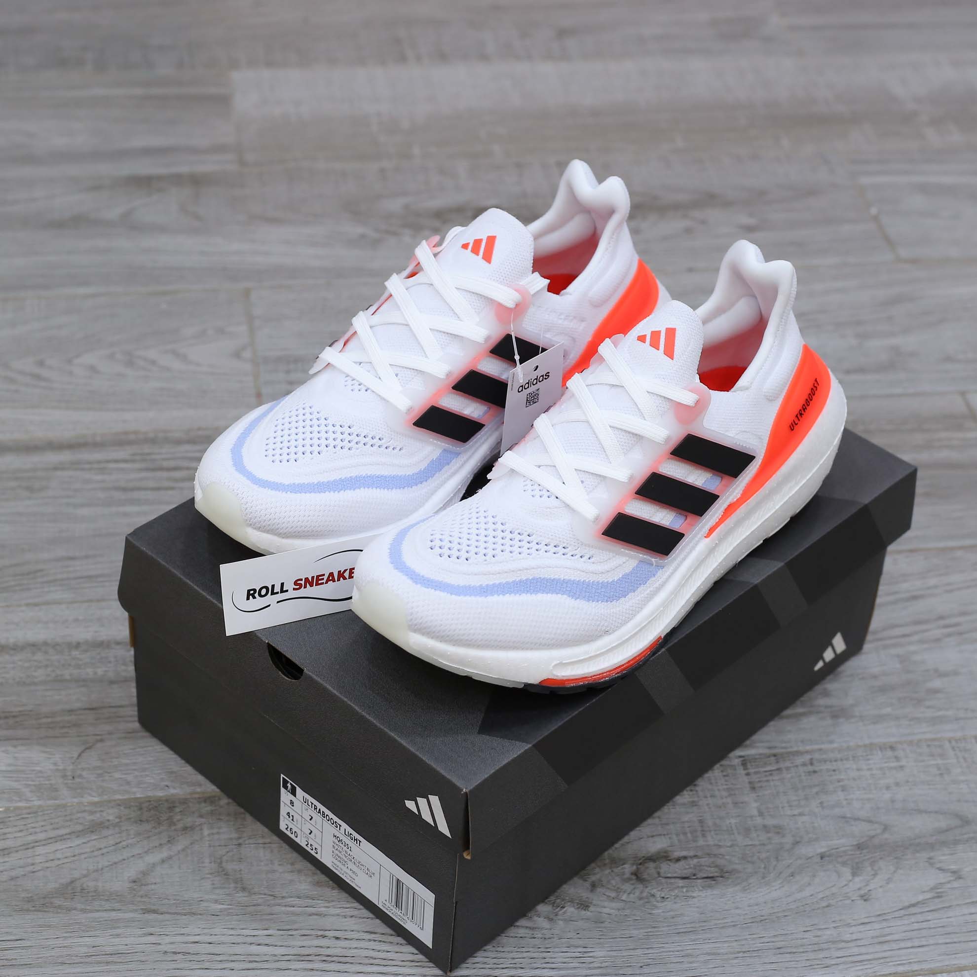 Giày Adidas Wmns UltraBoost 23 Light 'White Solar Red' Like Auth