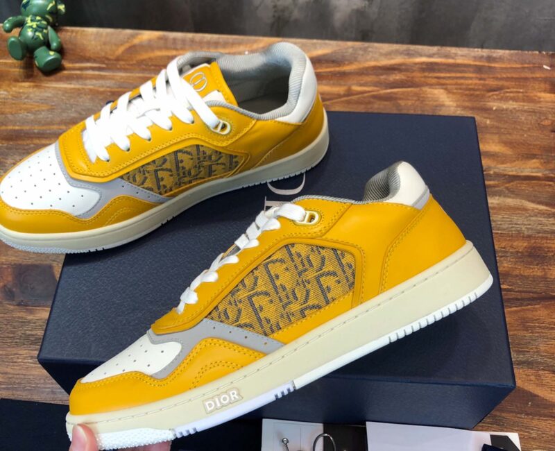 Giày Dior B27 Gold Tone Dior Oblique Jacquard Like Auth