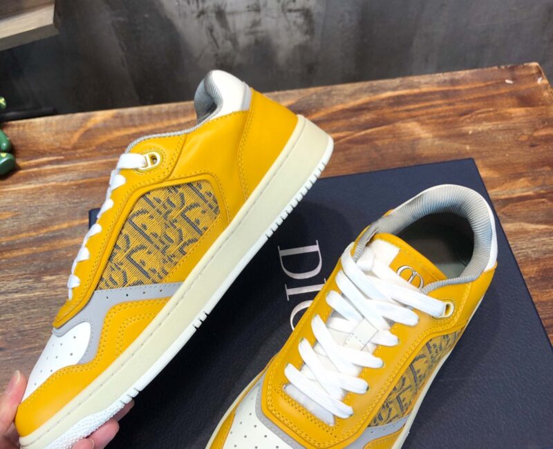 Giày Dior B27 Gold Tone Dior Oblique Jacquard Like Auth