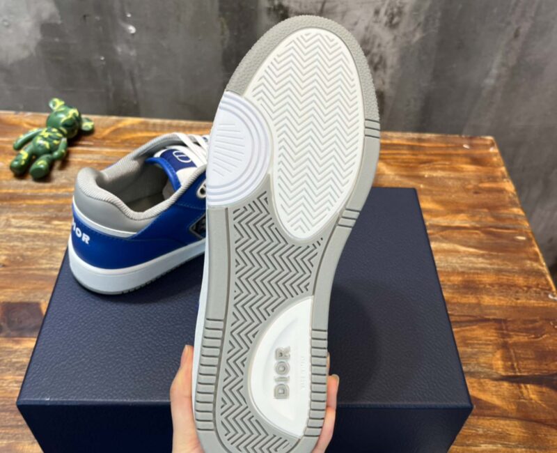 Giày Dior B27 Low Blue Grey White Beige Dior Oblique Jacquard Like Auth