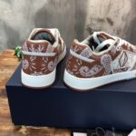 Giày Dior B27 Low Coffee White CD Paisley White Dior Oblique Like Auth