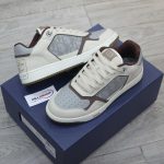 Giày Dior B27 Low ‘Cream Greige with Christian Dior 1947 Signature’ Best Quality