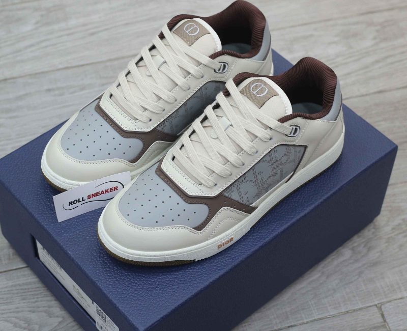 Giày Dior B27 Low ‘Cream Greige with Christian Dior 1947 Signature’ Best Quality