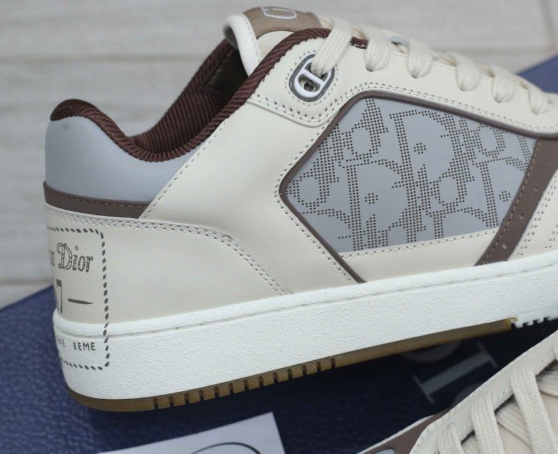 Giày Dior B27 Low ‘Cream Greige with Christian Dior 1947 Signature’ Best Quality