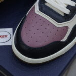 Giày Dior B27 Low Deep Blue Plum with Beige and Black Dior Oblique Jacquard Like Auth